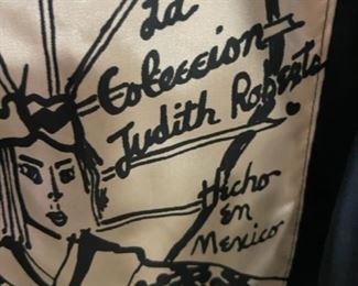 Label for designer coat- Judith Roberts