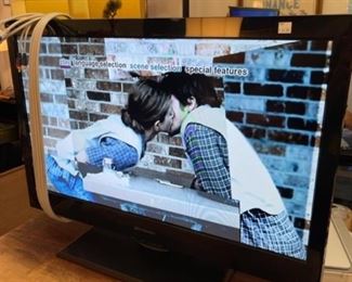 One of several TV monitors