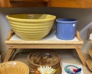 Large yellow mixing  bowl