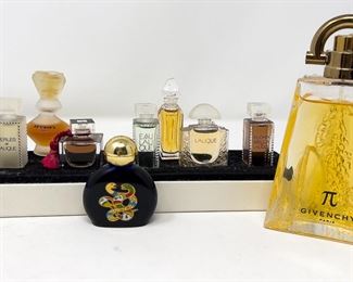 Givenchy Pi Eau De Toilette Lalique Parfume Sampler & Small Bottles