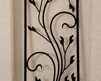 There are two of these. Great for a wall accent in the home or even on a fence. Imagine your deep blue Morning Glories climbing their way up! Soooo pretty!