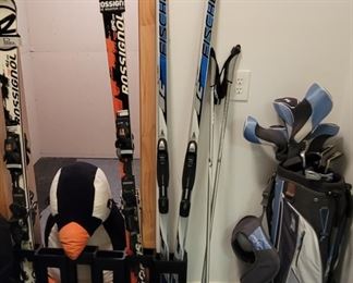 Skis and sticks and clubs, oh my!