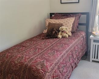 Another twin mattress set with bed frame