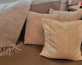 Pillows for sale, but not the couch they're resting upon.