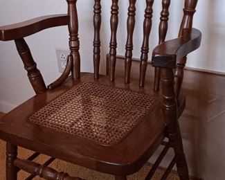 Oak dining arm chair