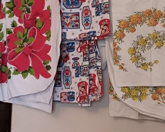 Vintage table cloths