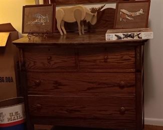 1900's chest and mirror