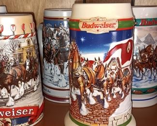 Budweiser steins