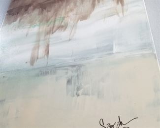 Sara Griffith 5 Foot Hand Painted Canvas Set of 2