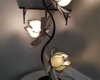 1980s Lotus Flower Floor Lamp