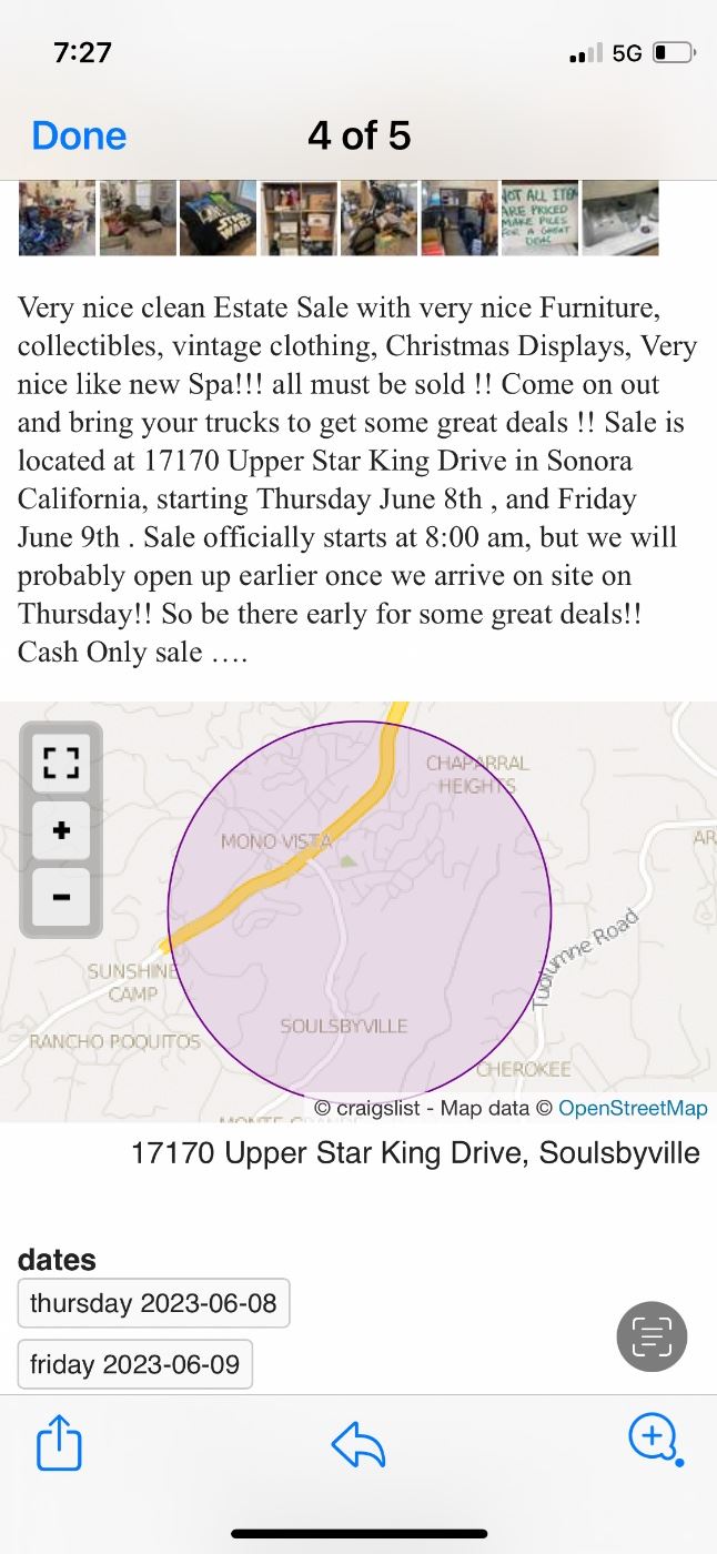 Estate Sale Carmichael California Collectibles starts on 6/16/2023