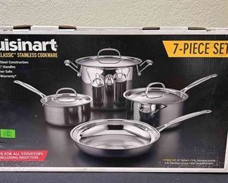 005 Cuisinart Chefs Classic Stainless Cookware 7 Piece Set
