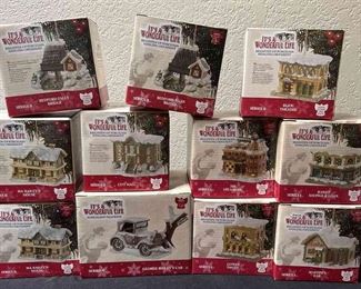 Its A Wonderful Life BrightenUp Porcelain Hanging Ornaments 