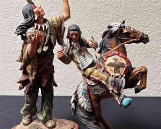 Native American Resin Statues
