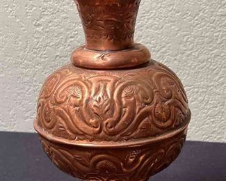 Ornate Copper Vase