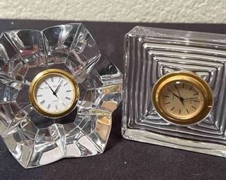 Rogaska Crystal Desk Clock More