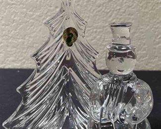 Waterford Crystal Christmas Tree Snowman