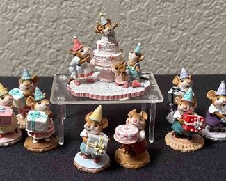 Wee Forest Folk Happy Birthday Mice Collection