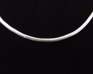 .925 Sterling Silver Thick Cable Necklace
