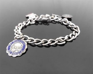 .925 Sterling Silver Charm Bracelet
