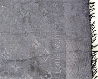 Louis Vuitton Black Monogram scarf