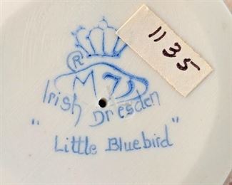 Irish Dresden "little Bluebird"