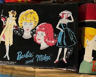 Barbie and Midge Vinyl Lunchbox with Thermos