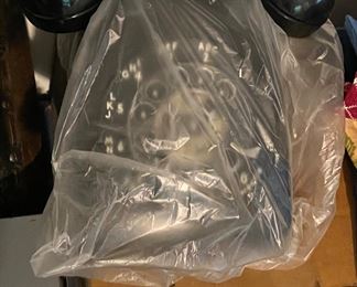 Vintage Rotary Dial Desk Phone with Box