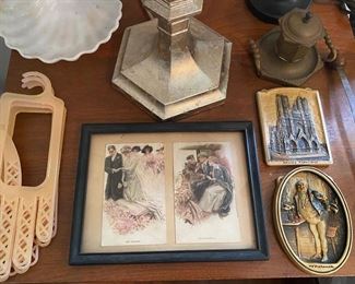 Framed Post Cards/Glove Forms
