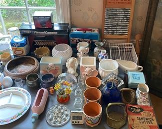 Assorted Pottery and Glass