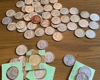 90% and 40% Silver Half Dollars