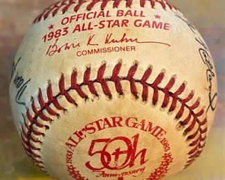 1983 All Star Baseball with Dan Quisenberry and Al Holland Autographs