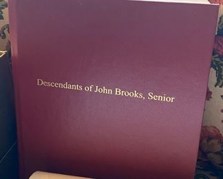 John Brooks, Sr. Genealogy Book
