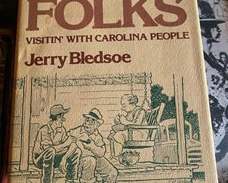 Autographed Jerry Bledsoe "Just Folks" Book