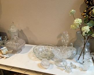 Crystal and pressed glass vintage