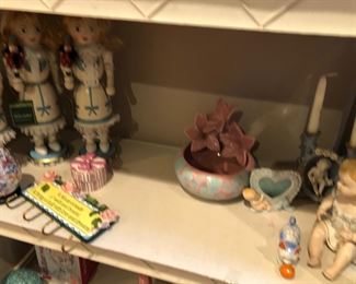 Girl, nutcrackers, vintage, porcelain’s