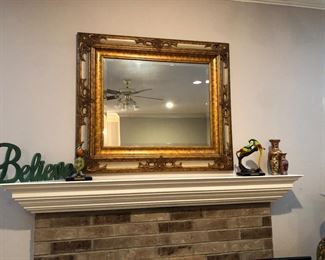 Large gilt mirror