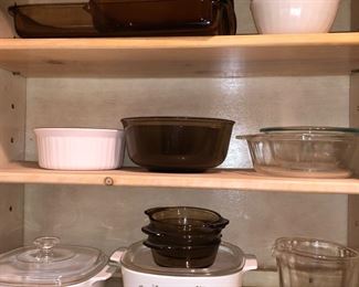 Corning, ware, and Pyrex