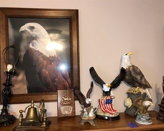 Lots of American eagle collectibles