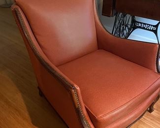 Pair of vintage vinyl chairs 