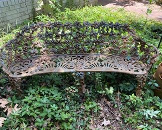 Cast iron bench