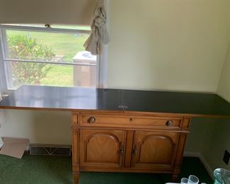 #2 Unitel Furniture Flip-top Buffet w/1 Drawer & 2 Doors on Wheels - 38-76x19x33.5 $175.00