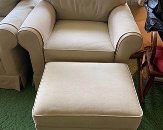 #8 Tan Norwalk Chair & Ottoman $175.00