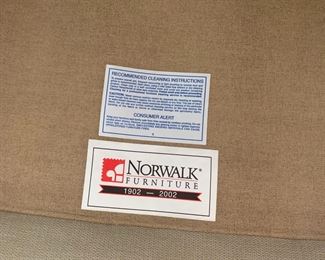 #8 Tan Norwalk Chair & Ottoman $175.00