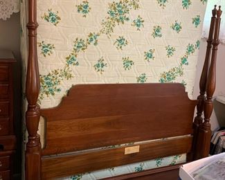 #11 Henkel Harris "Virginia Galleries" - Wild Black Solid Cherry - Full Size w/Mattress/boxsprings $350.00