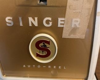 #16 Singer Auto-Reel in Cabinet - w/cams - 29x17x30 $75.00