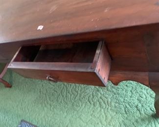 #18 Primitive Writing/Library Desk - w/3 drawers - 61.5x29x29 $375.00