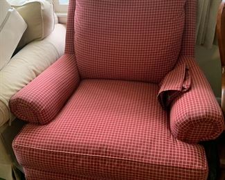 #19 Huntington House Red/Tan Plaid Side Chair $175.00
