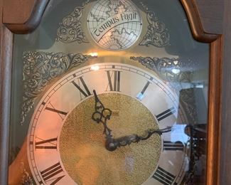 #26 Empire Grandmother Clock w/weights & Pendelum - 16x10x74 $175.00