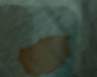 #47 Vintage 30's Style Hexagon Quilt - as is Holes on front & Back - 74x74 $40.00